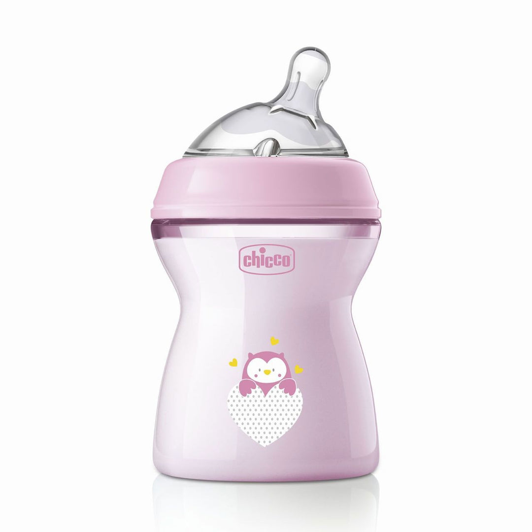 Chicco Feeding Bottle NaturalFeeling PP 2M+ 250ML Girl (Chi-00081323100000) - Zubaidas Official™