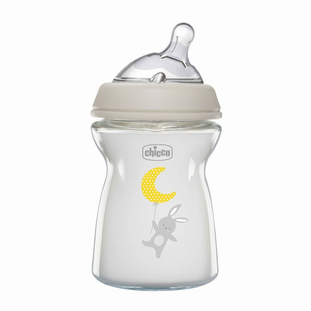 Zubaida's Chicco Feeding Bottle NaturalFeeling Glass 0M+ 250ML (Chi-00081221300000) - Zubaidas Official™