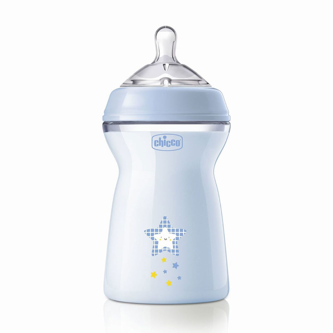 Zubaida's Chicco Feeding Bottle Natural Feeling PP 6M+ 330ML Boy (Chi-00081335200000) - Zubaidas Official™