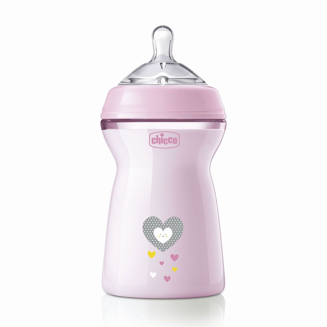 Zubaida's Chicco Feeding Bottle NaturalFeeling PP 6M+ 330ML Girl (Chi-00081335100000) - Zubaidas Official™