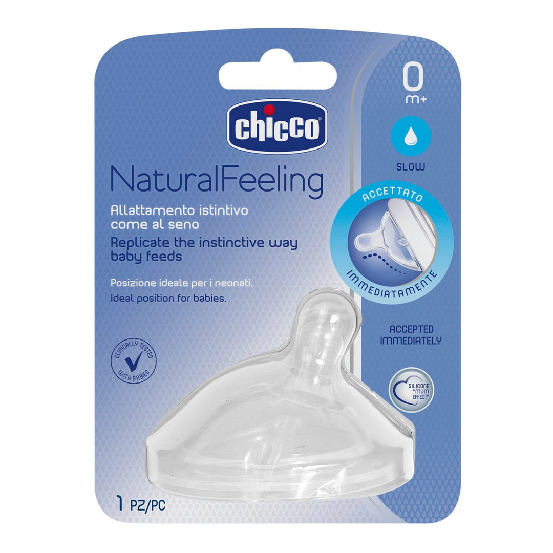 Zubaida's Chicco Teat Natural Feeling 0M+ F Regular (Chi-00081011100000) - Zubaidas Official™
