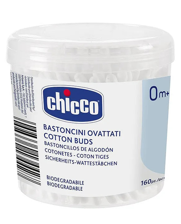 Zubaida's Chicco Cotton Buds 160Pcs (Chi-00010442000000) - Zubaidas Official™