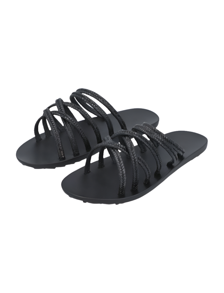 Criss-Cross Slippers Black for Girls - Zubaidas Official™