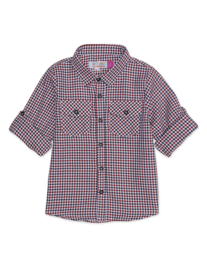 Zubaida's Full Sleeves Double Pocket Classic Plaid Shirt - Zubaidas Official™