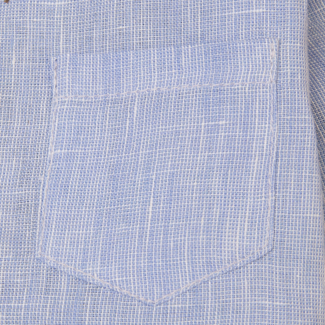 Zubaida's Light Blue Linen Button Down Shirt - Zubaidas Official™