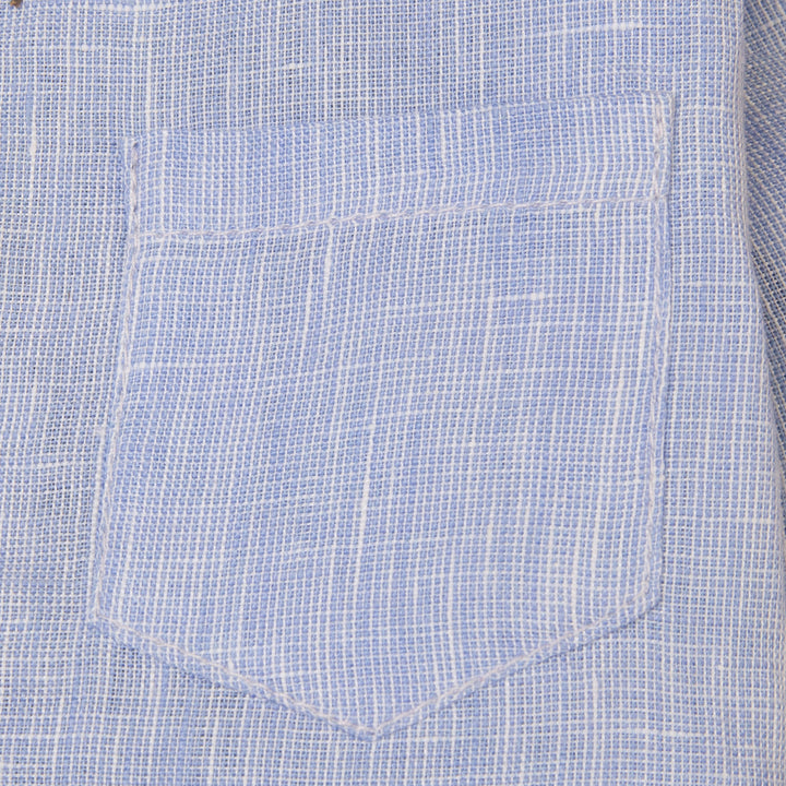 Zubaida's Light Blue Linen Button Down Shirt - Zubaidas Official™