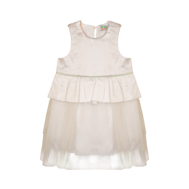 Zubaida's Sleeveless Formal Satin Dress - Zubaidas Official™