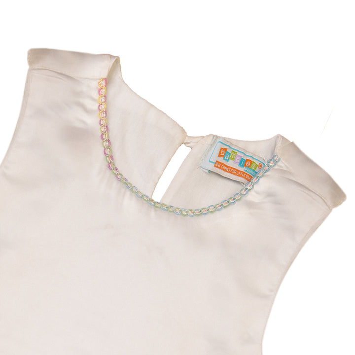 Zubaida's Sleeveless Formal Satin Dress - Zubaidas Official™