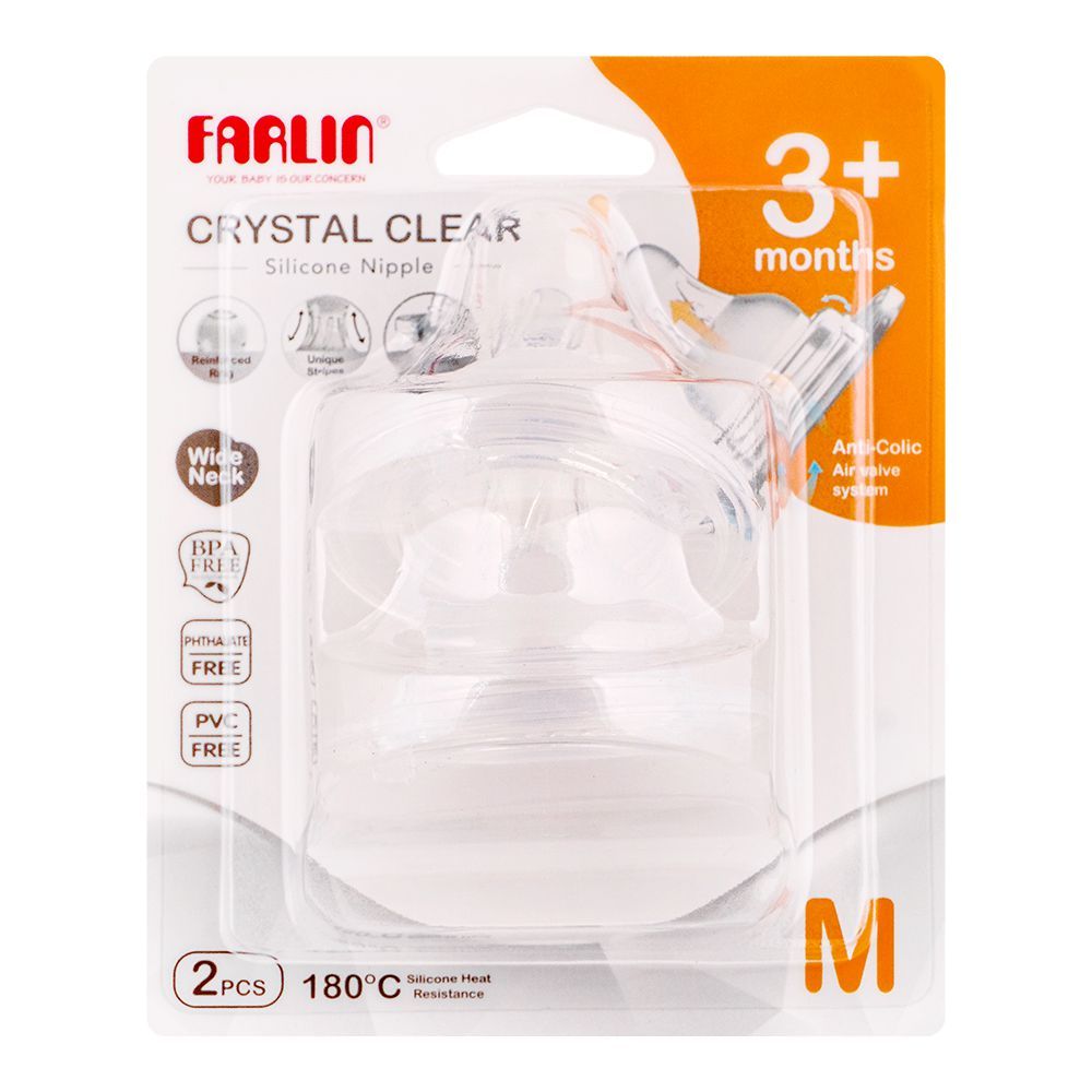 Zubaida's Farlin Nipple For Wide-Neck Bottle (Pk-2) - AC-22005-M - Zubaidas Official™