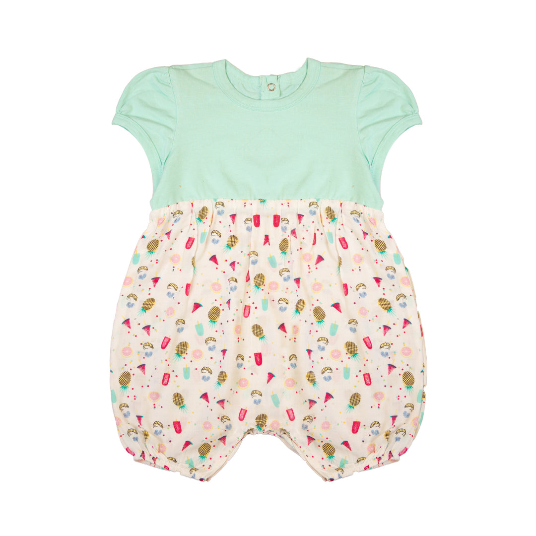 Zubaida's Novelty Print Two Tones Romper - Zubaidas Official™