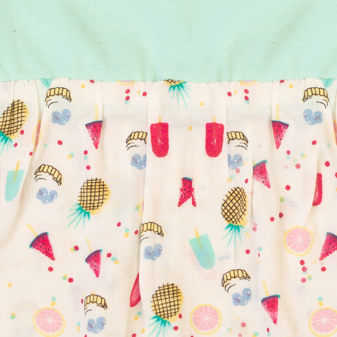 Zubaida's Novelty Print Two Tones Romper - Zubaidas Official™