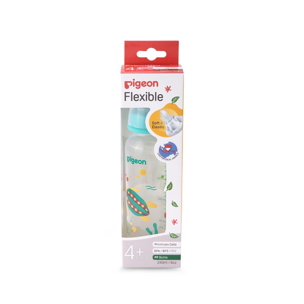 Zubaida's Pigeon Flexible Feeder PP RP 240ml Turtle - A79405 - Zubaidas Official™