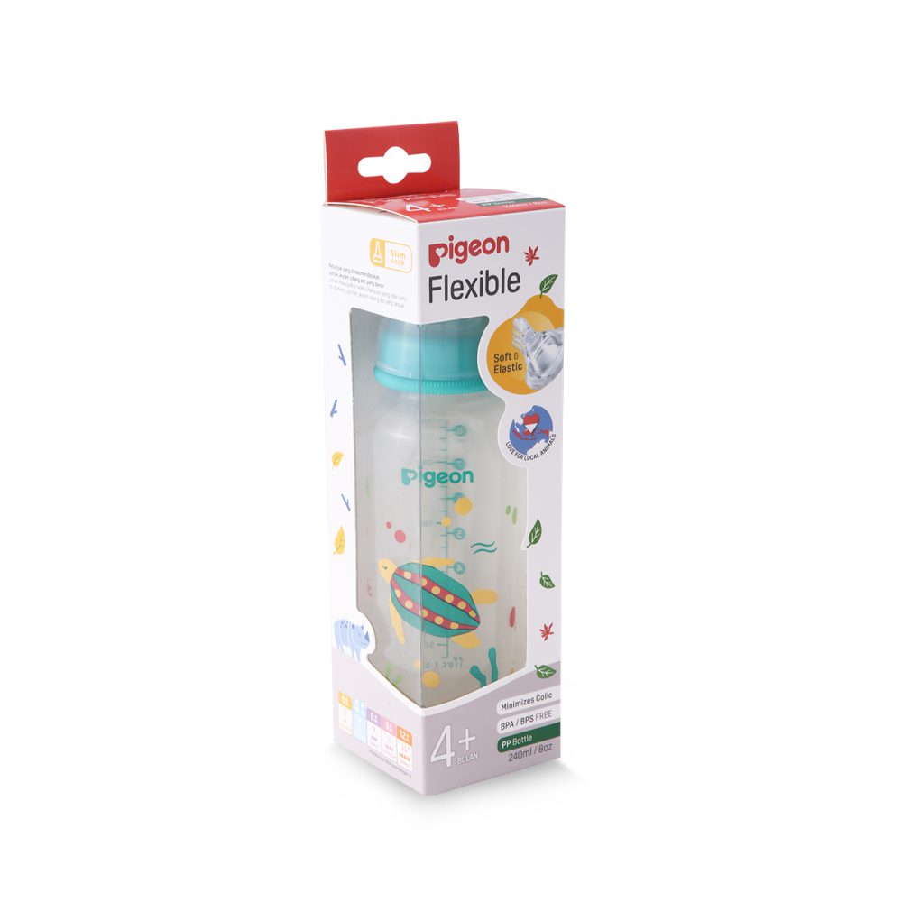 Zubaida's Pigeon Flexible Feeder PP RP 240ml Turtle - A79405 - Zubaidas Official™