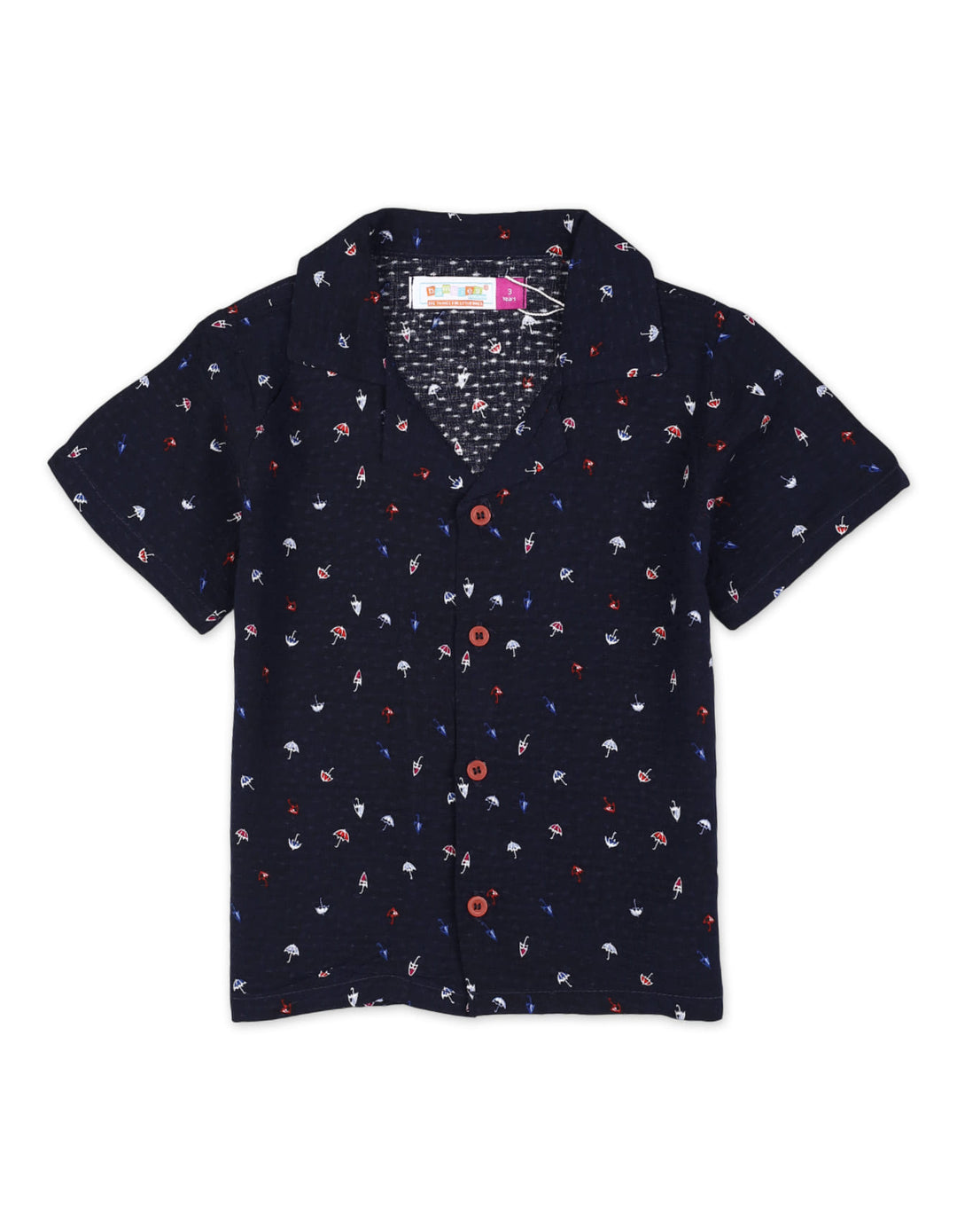 Zubaida's Vibrant "Rainy Day Charm" Button-Down Shirt - Zubaidas Official™