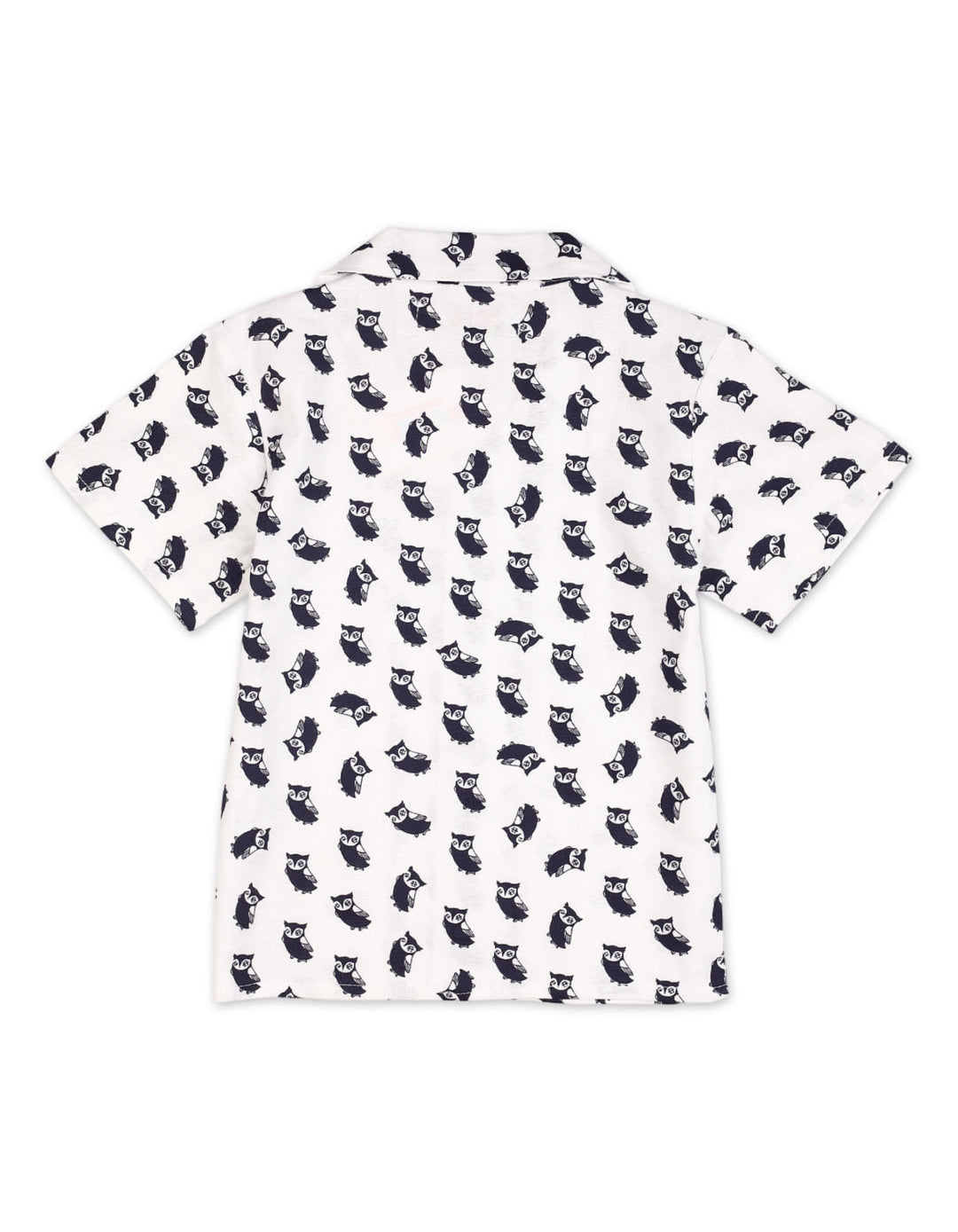 Zubaida's Vibrant "Wise Owls" Button-Down Shirt - Zubaidas Official™