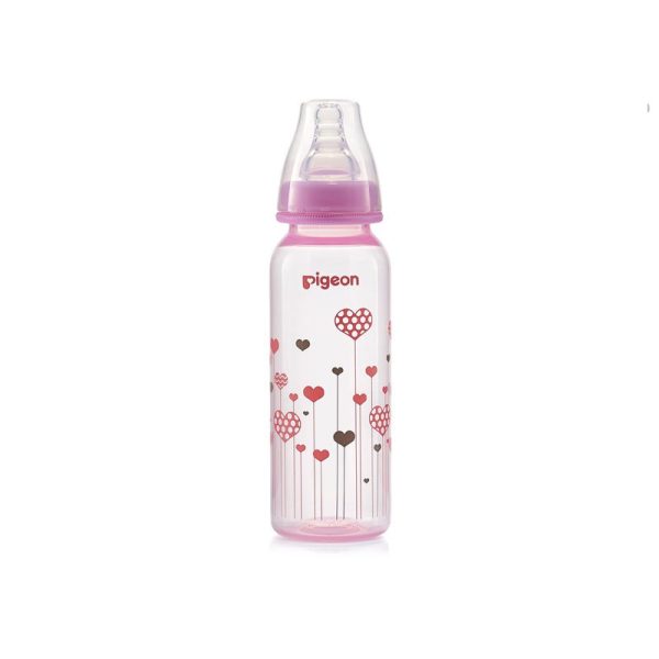 Zubaida's Pigeon Flexible Feeder Clear Rpp 240ML - Pink - A79228 - Zubaidas Official™