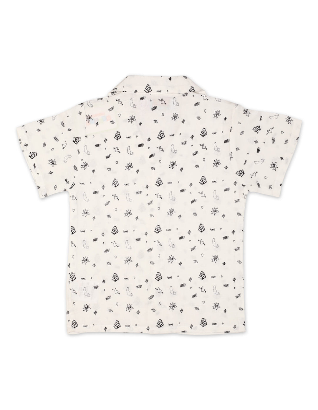 Zubaida's Vibrant "Doodle Delight" Button-Down Shirt - Zubaidas Official™