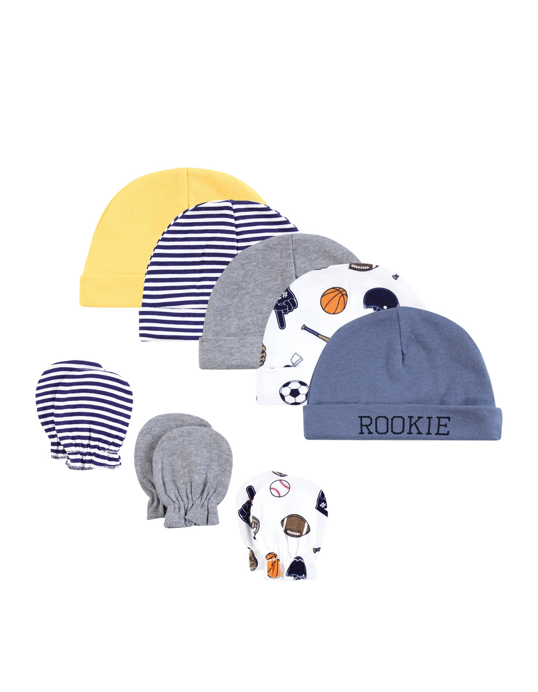 Zubaida's 5 Pcs Caps & 3 Pairs Mittens Set - Zubaidas Official™