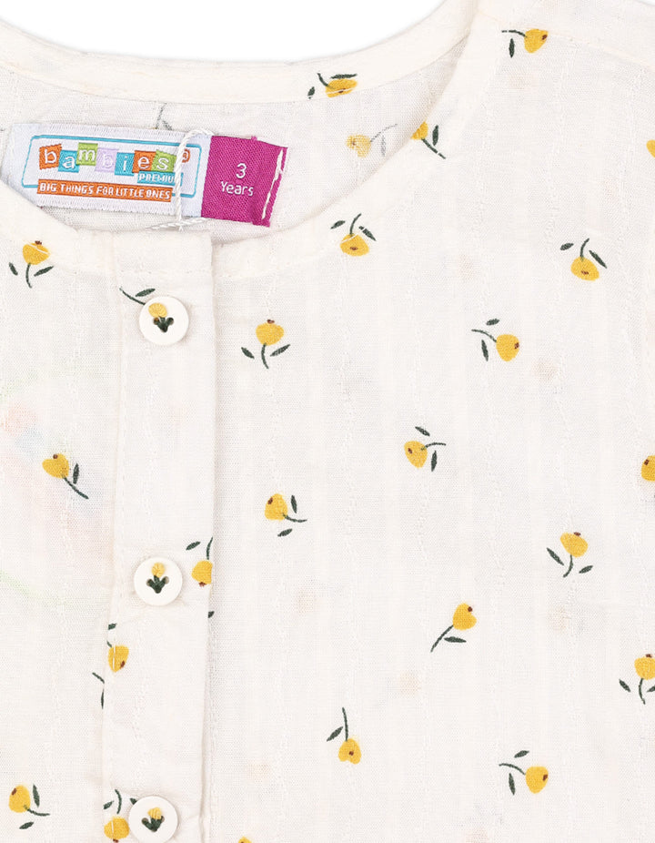 Zubaida's Sleeveless "Buttercup Meadow" Co-Ord Set - Zubaidas Official™