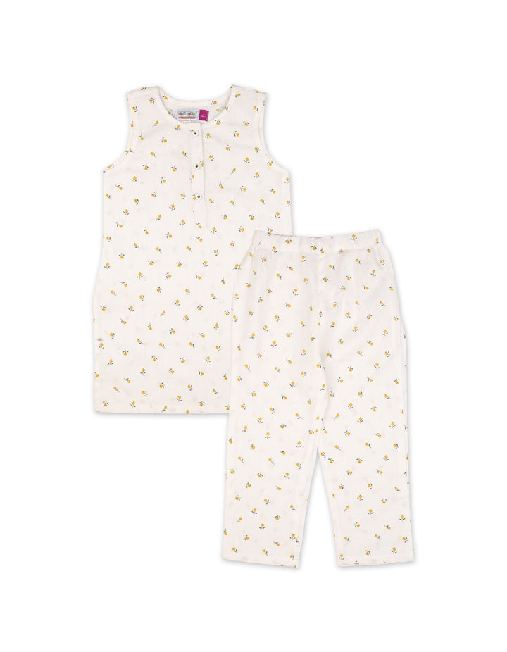 Zubaida's Sleeveless "Buttercup Meadow" Co-Ord Set - Zubaidas Official™