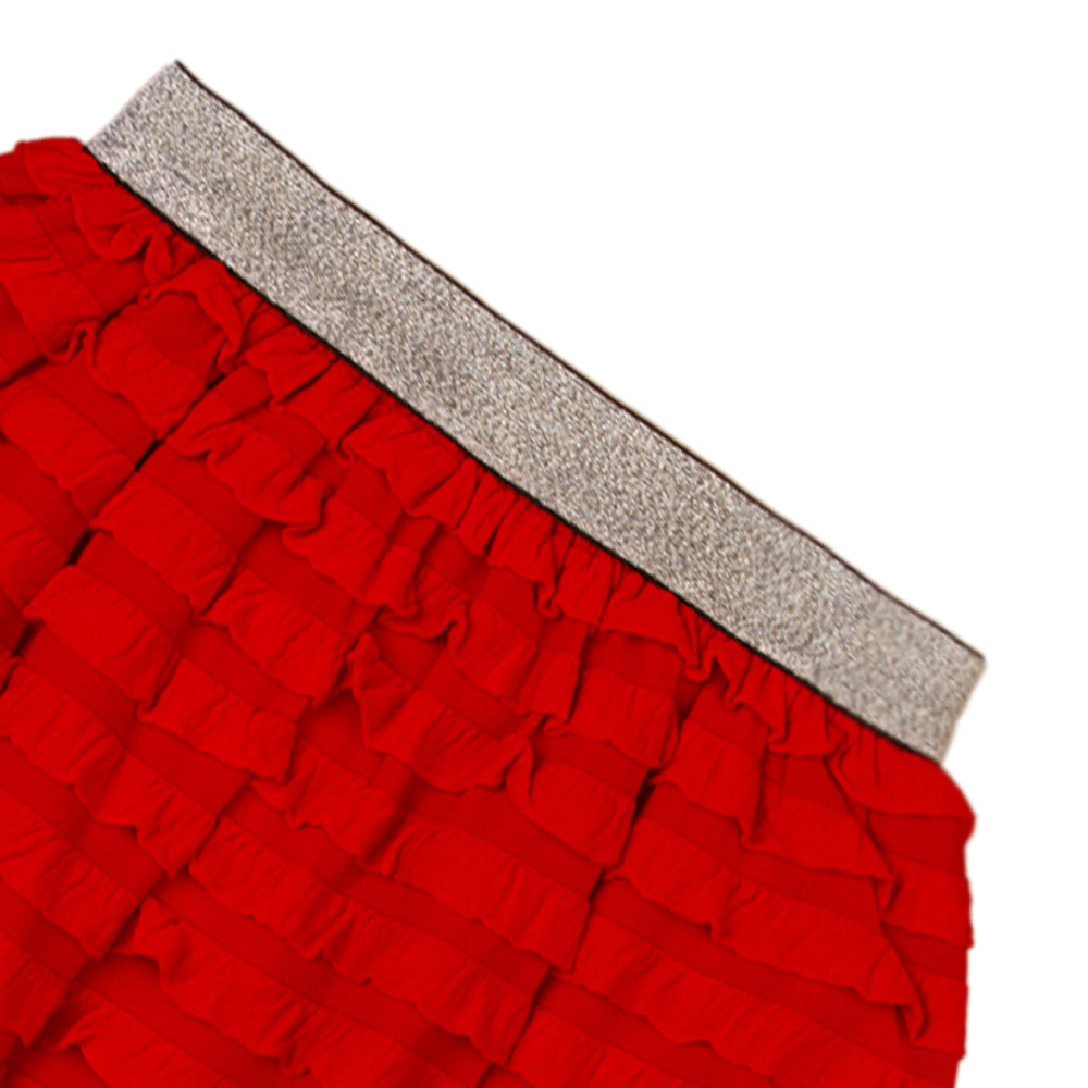 Zubaida's Red Ruffle Skirt - Zubaidas Official™