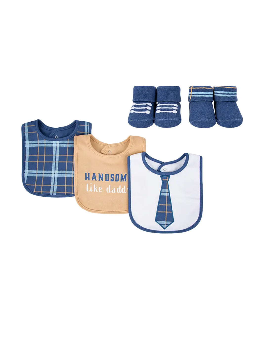 Zubaida's Adorable 5 Pcs Socks & Bibs Coordinated Set - Zubaidas Official™