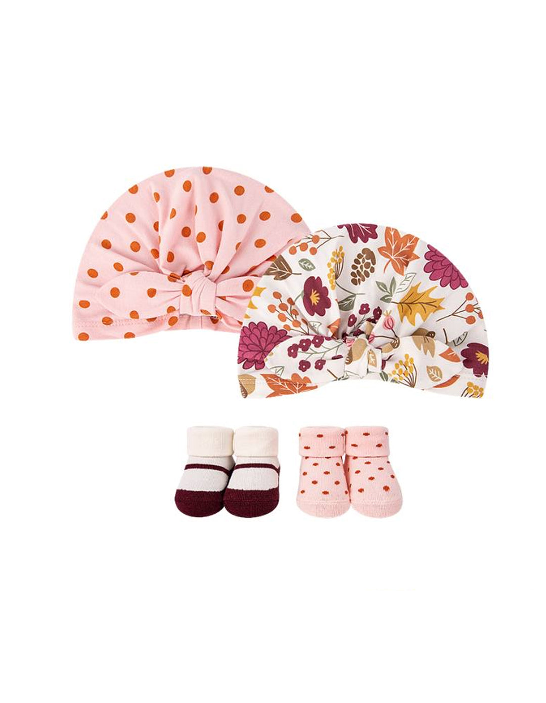 Zubaida's Coordinated Knotted Caps and Socks Set - Zubaidas Official™