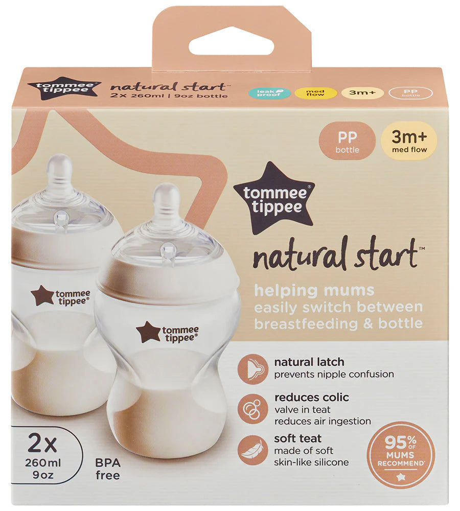Zubaida's Tommee Tippee Natural Start Bottle 260ML PK-2- TT 423907 - Zubaidas Official™