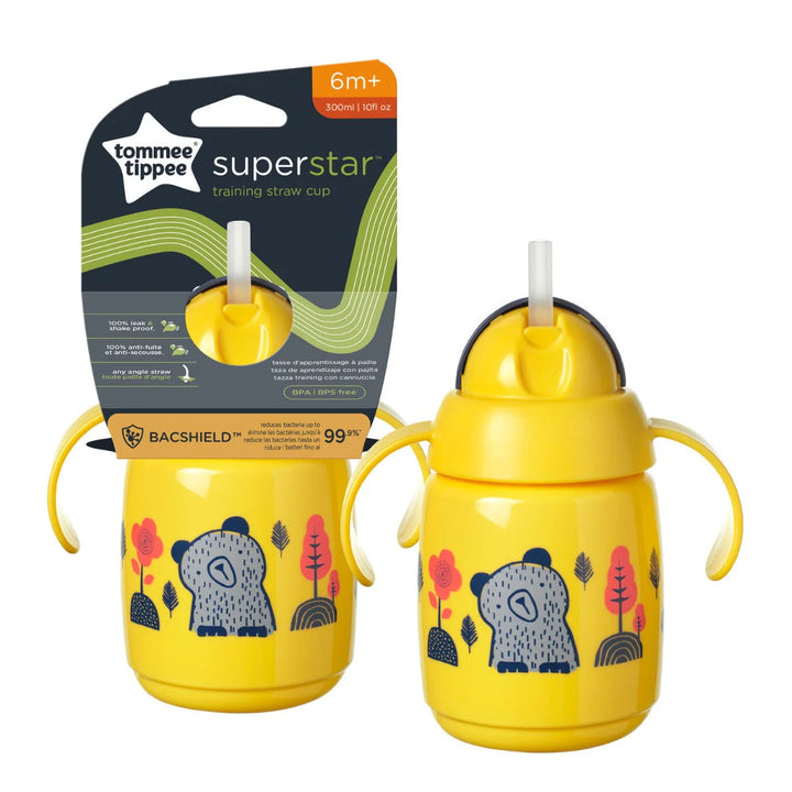Zubaida's Tommee Tippee Trainer Straw Cup Yellow 300ML - TT 447831 - Zubaidas Official™