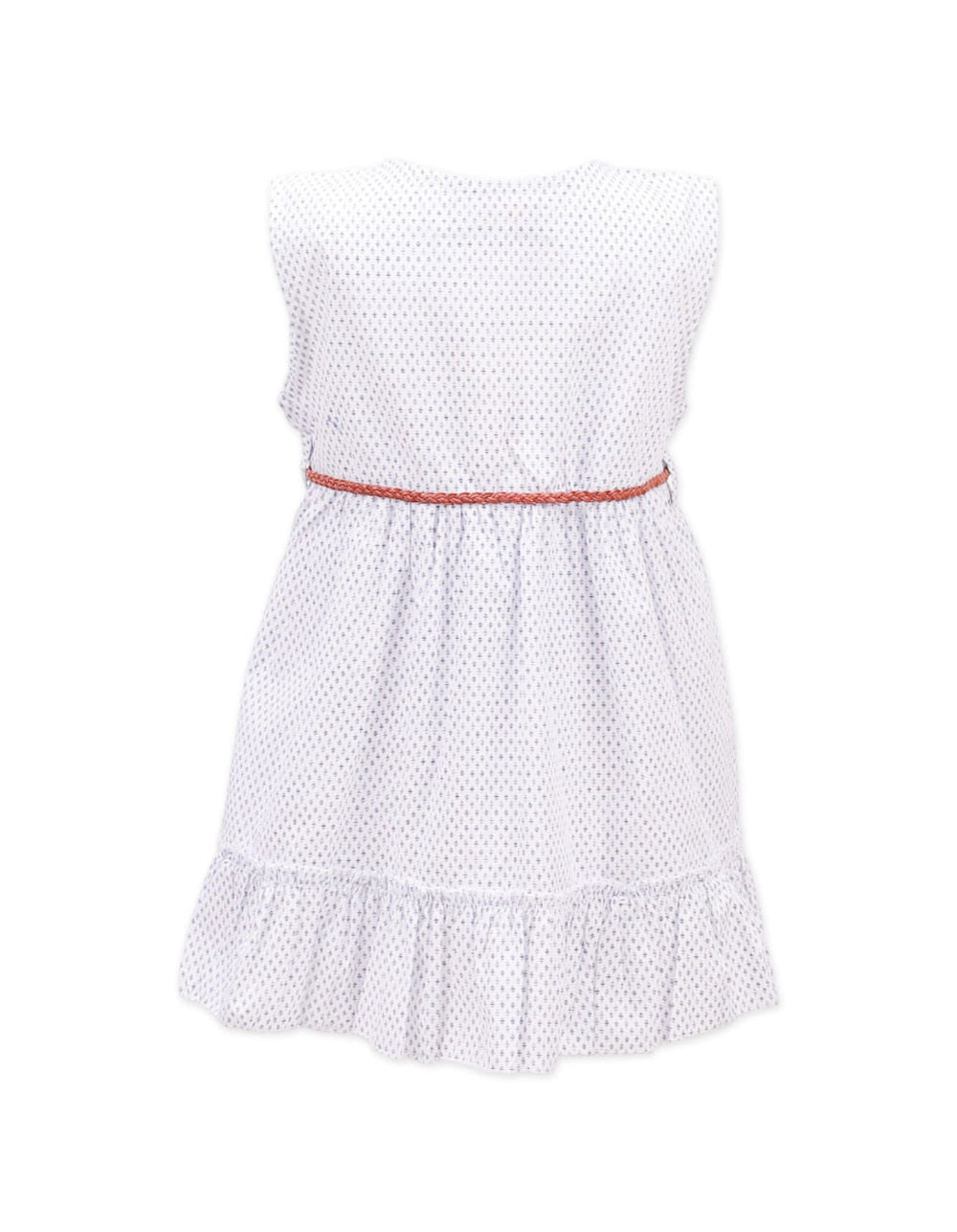 Zubaida's Sleeveless Frock With Round Neck- Geometric Print - Zubaidas Official™