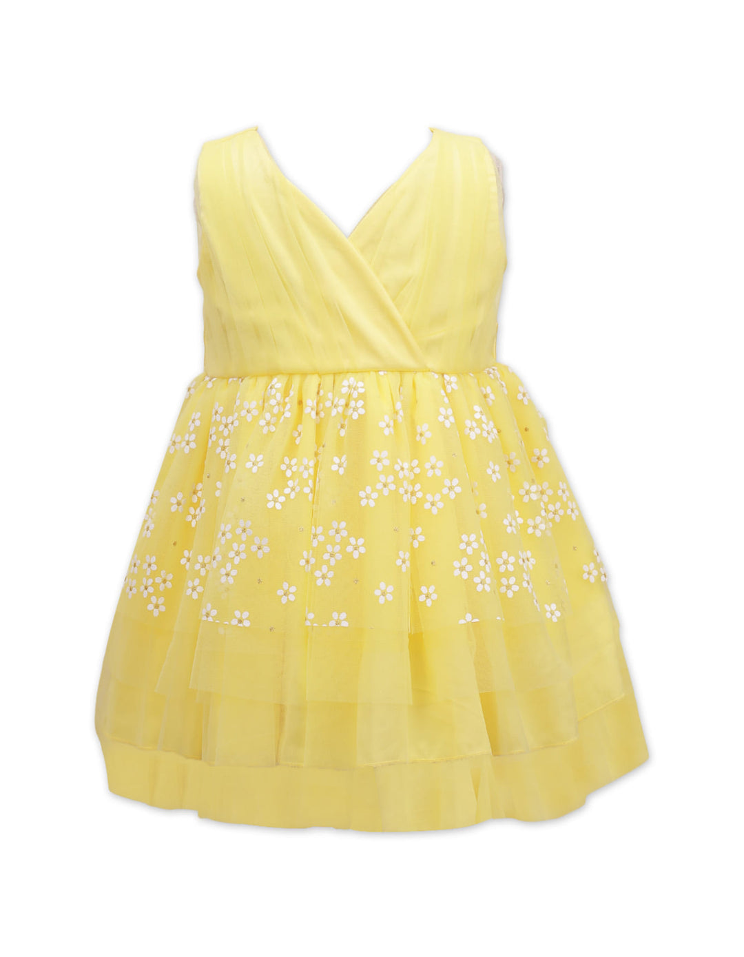 Zubaida's Frock Pleated Yellow Toddler Girls - Zubaidas Official™