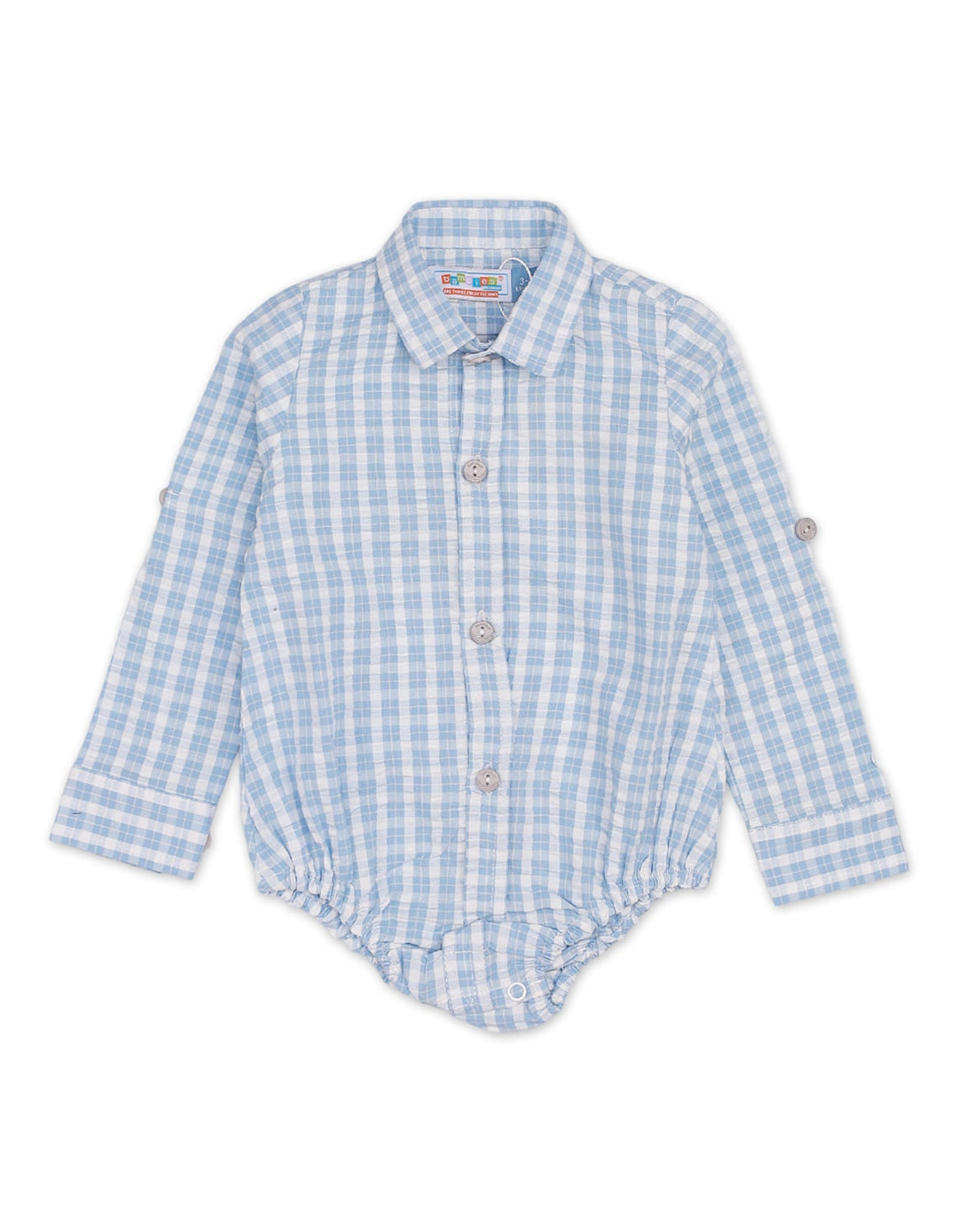 Zubaida's Shirt Style Checkered Bodysuit - Zubaidas Official™