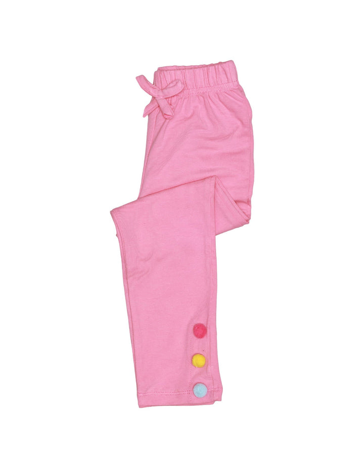 Zubaida's Tights Side Buttons Pink - Zubaidas Official™