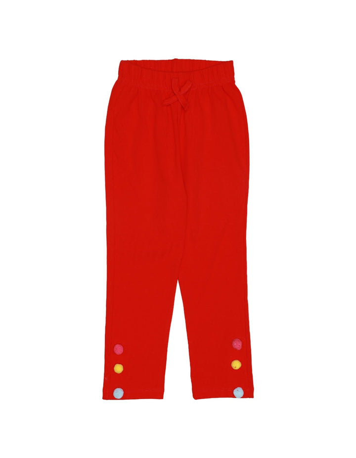 Zubaida's Tights Side Buttons Red - Zubaidas Official™