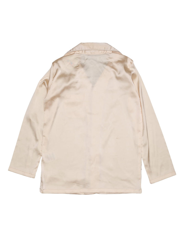 Night Suit Satin Girls Off White Toddler - Zubaidas Official™