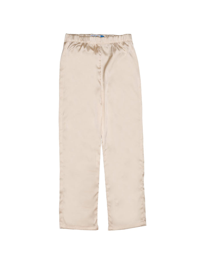 Night Suit Satin Girls Off White Toddler - Zubaidas Official™