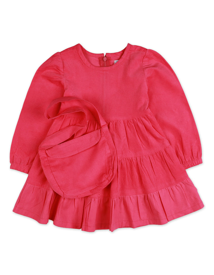 Zubaida's Corduroy Dress with Matching Purse - Zubaidas Official™