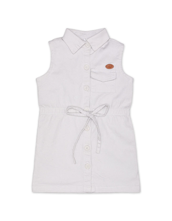 Zubaida's Dress Long Twill White Girls - Zubaidas Official™