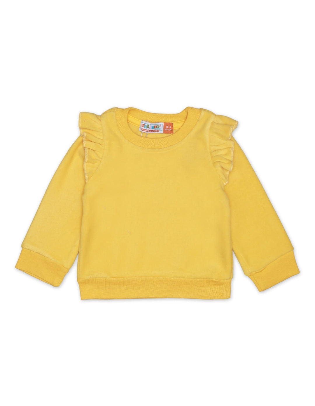 Zubaida's Sweatshirt Neck Yellow for Girls - Zubaidas Official™