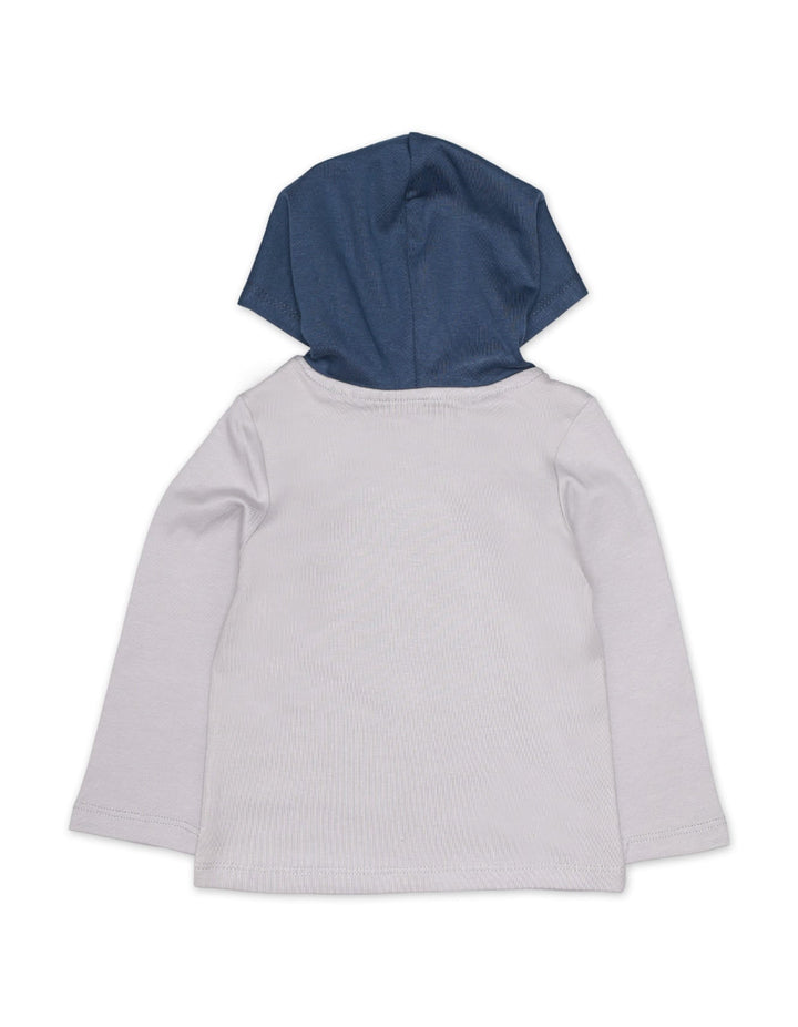Zubaida's Shirt Full Sleeve With Hood Grey For Boys - Zubaidas Official™