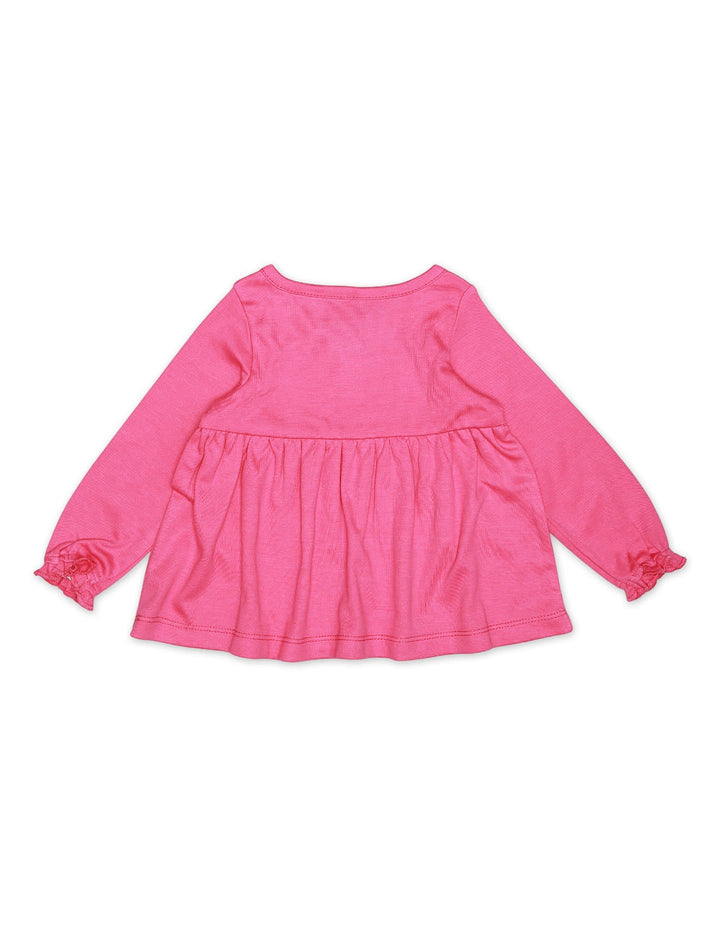 Zubaida's Frock Waist Gather Pink for Girls - Zubaidas Official™