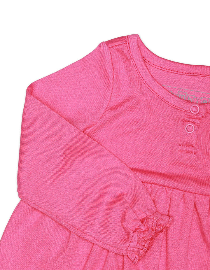 Zubaida's Frock Waist Gather Pink for Girls - Zubaidas Official™