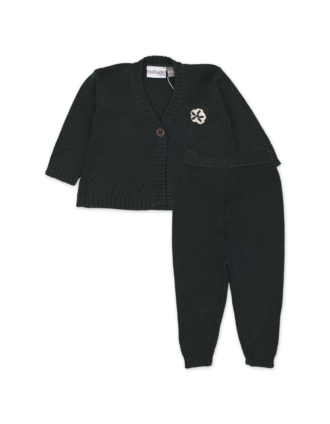 Zubaida's Sweater Woolen 2Pcs D.Green Infant - Zubaidas Official™