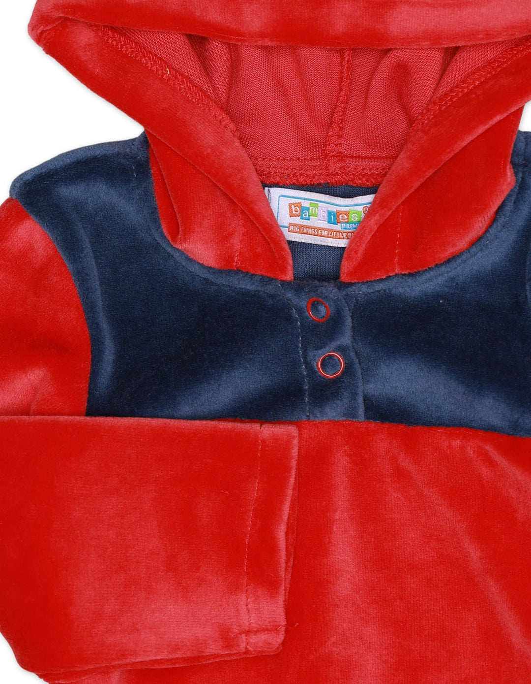 Zubaida's Bodysuit With Hooide Contrast Red Infant Girls - Zubaidas Official™