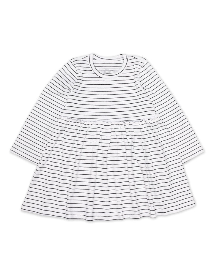 Zubaida's Frock Ruffle Rib Charcoal for Girls - Zubaidas Official™