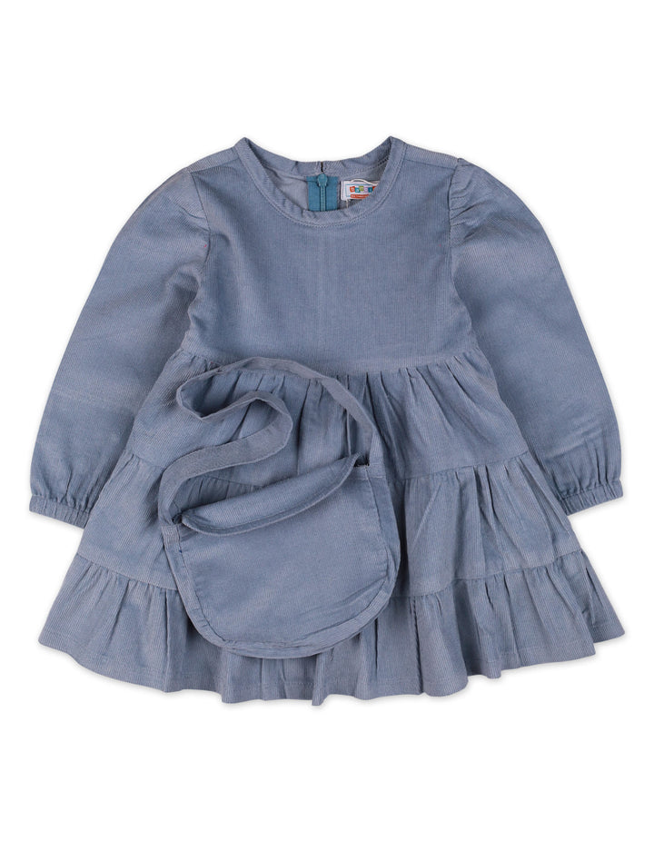 Zubaida's Corduroy Dress with Matching Purse - Zubaidas Official™