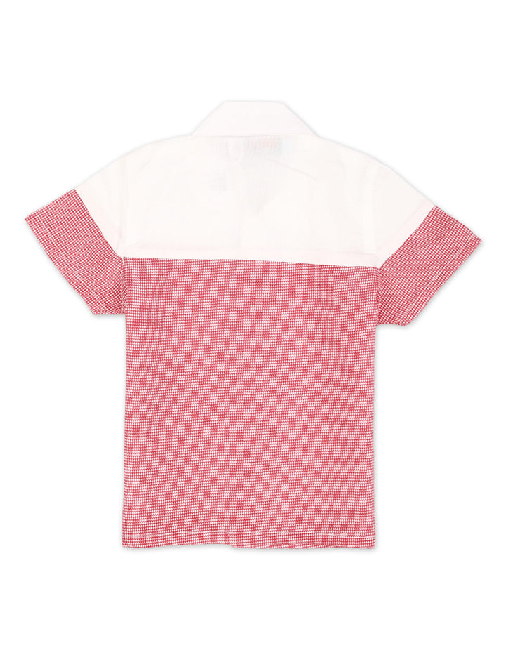 Zubaida's Retro Style Two-Tones Short-Sleeves Shirt - Zubaidas Official™
