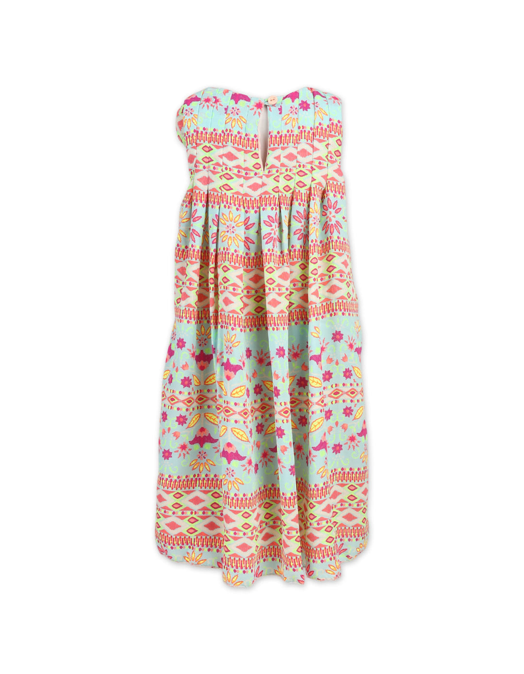 Zubaida's Vibrant Chevron Pattern "Ocean Wave Wonder" Dress - Zubaidas Official™