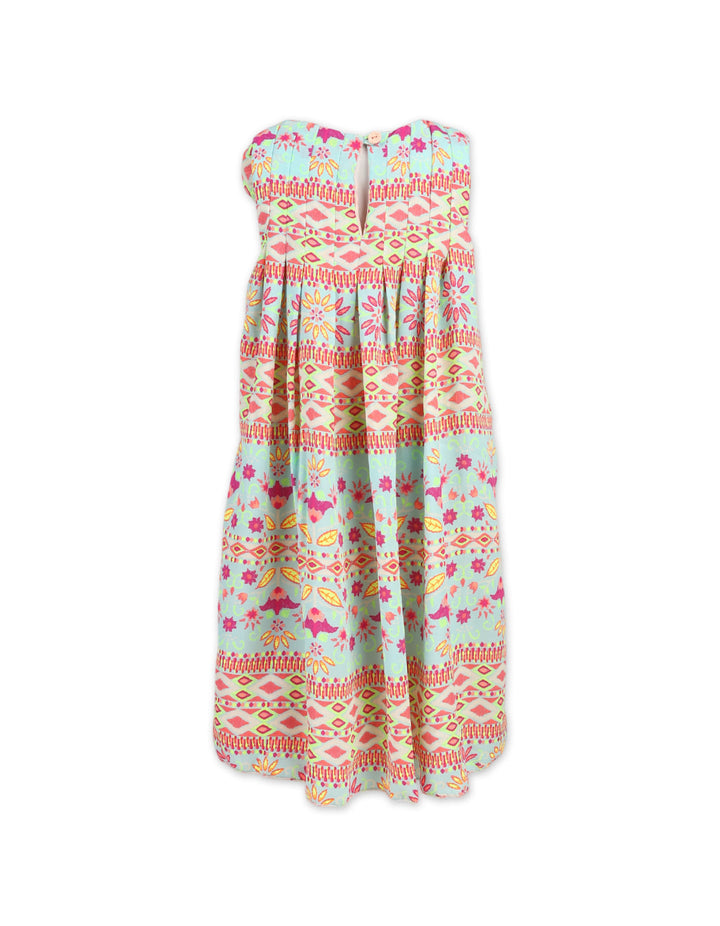 Zubaida's Vibrant Chevron Pattern "Ocean Wave Wonder" Dress - Zubaidas Official™