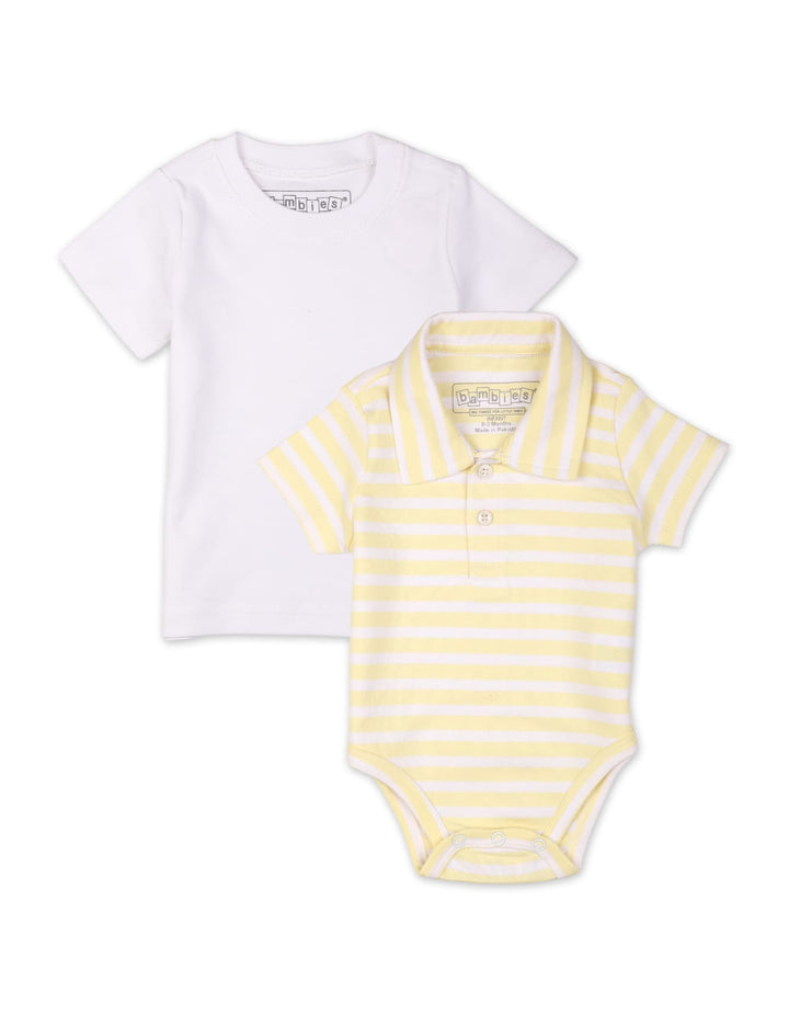 Zubaida's 2 Pcs Polo Bodysuit & T-Shirt - Zubaidas Official™
